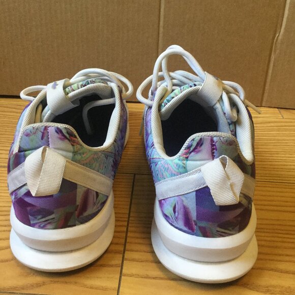 Adidas Women's SL Loop Size 7.5 Racer Purple Aqua White Multicolor Iridescent - Picture 5 of 7